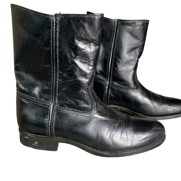 Vintage Black Western Boots - Picture 3 of 8